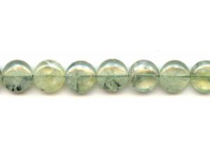 Green Tourmalinated Quartz 15mm Dime