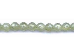 Green Tourmalinated Quartz 12mm Faceted Round