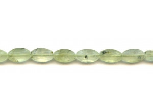 Green Tourmalinated Quartz 9x15 Faceted Flat Oval