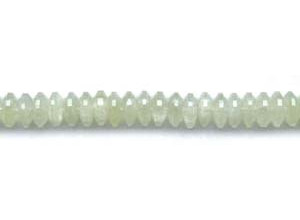 Green Tourmalinated Quartz 12mm Faceted Rondell