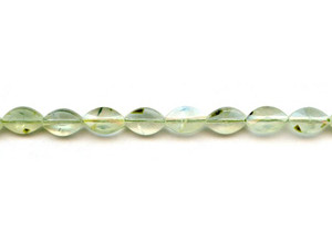 Green Tourmalinated Quartz 8x12 Faceted Flat Oval