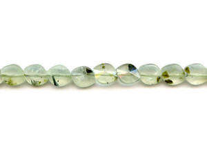 Green Tourmalinated Quartz 10x Faceted Flat Oval