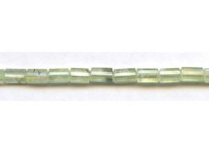 Green Tourmalinated Quartz 6x10 Faceted Tri-Tube