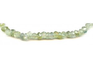 Green Tourmalinated Quartz 7-8x Faceted Chips