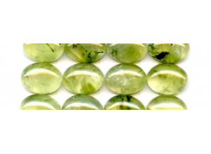 Green Tourmalinated Quartz 15x20 Oval Cabochon