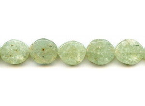 Green Tourmalinated Quartz 15-17x Flat Nugget