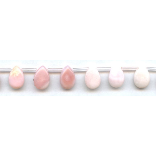 282-1017 Pink Opal <br>10x15 Flat Pear Drop