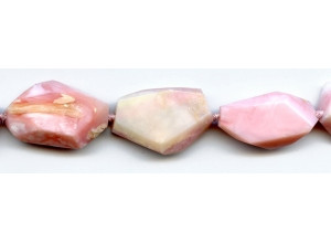 Pink Opal 14-18x Faceted Flat Nugget