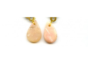 Pink Opal 24x Pear Pendant