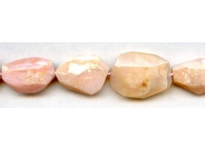 Pink Opal 12-22x Faceted Flat Nugget