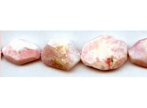 Pink Opal 14-24x Faceted Flat Nugget