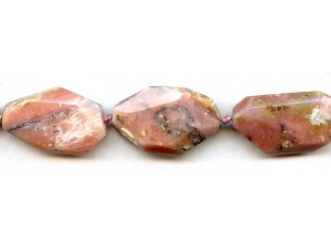 Pink Opal 14-18x Faceted Flat Nugget