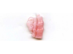 Pink Opal 34x24 Carved Pendant