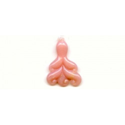 Pink Opal 39x28 Carved Pendant