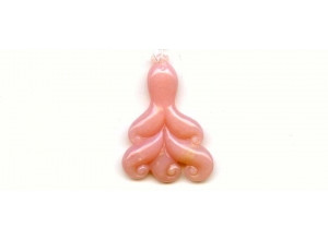 Pink Opal 39x28 Carved Pendant