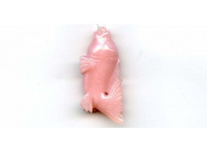 Pink Opal 48x21 Carved Pendant