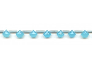 Turquoise Quartz 8mm Pentagon Briolette