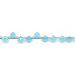 Turquoise Quartz 7x7 Diamond Briolette