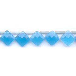 Turquoise Quartz 16x16 Diamond Briolette
