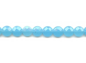 Turquoise Quartz 12mm Faceted Coin