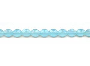 Turquoise Quartz 8x10 Faceted Flat Oval