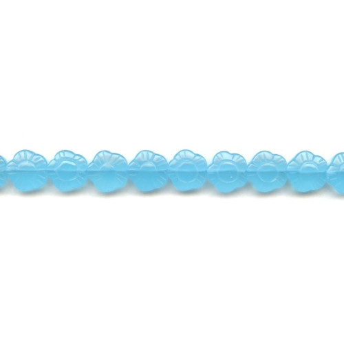 284-1078 Turquoise Quartz <br>12mm Flower