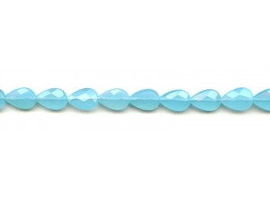 Turquoise Quartz 8x12 Faceted Flat Pear