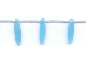 Turquoise Quartz 7x30 Flat Oval Drop