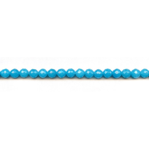 284-1118 Turquoise Quartz <br>6mm Faceted Round