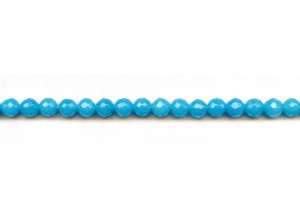 Turquoise Quartz 6mm Faceted Round