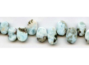 Larimar 10-18x Flat Oval Drop