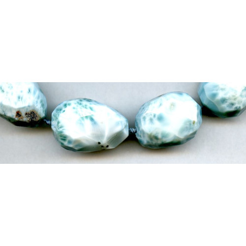 L2475-163B Larimar <br>18-22x Faceted Nugget