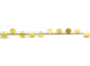 Yellow Opal 6mm Flat Pear Briolette