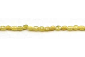 Yellow Opal 5x7 Faceted Flat Oval