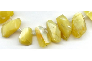 Yellow Opal 22-27x Faceted Nugget Drop