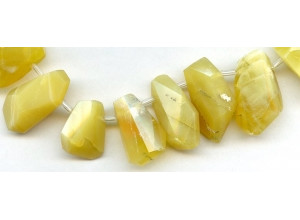 Yellow Opal 22-27x Faceted Nugget Drop