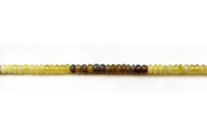 Yellow Opal 4mm Faceted Rondell