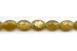 Yellow Opal 13x18 Faceted Flat Oval