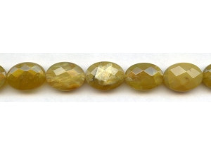 Yellow Opal 13x18 Faceted Flat Oval