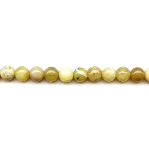 289-1072 Yellow Opal <br>10mm Round