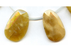 Yellow Opal 30-45x Flat Pear Briolette