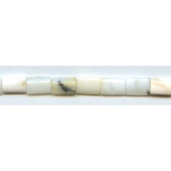 White Opal 10x14 Flat Tube