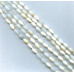 291-1044 White Opal <br>8x16 Oval Rice