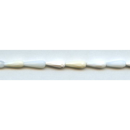 291-1052 White Opal <br>6x16 Faceted Teardrop