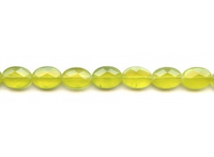 Olive Quartz 10x14 Faceted Flat Oval