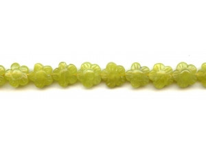 Olive Quartz 12mm Flower