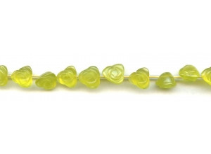 Olive Quartz 10mm Flower