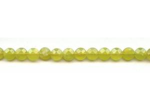 Olive Quartz 8mm Faceted Coin