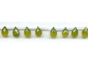 Olive Quartz 8x12 Teardrop Briolette