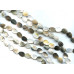 298-1054 Black Mother of Pearl <br>12x16 Flat Leaf